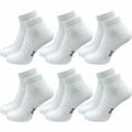 6 Paar Sport Quarter Socken Sneaker Socken knöchelhoch 80% Baumwolle