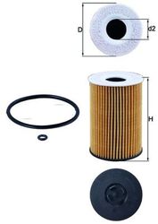 KNECHT Ölfilter OX 787D Filtereinsatz für AUDI MAN VW SKODA SEAT A3 A4 LEON A5 7