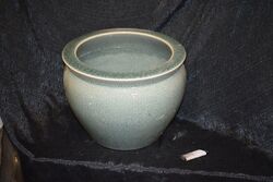 Porzellan Fishbowl-China, Celadon, Krakelee, Ø33cm 