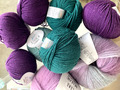 450 g Lang Yarns Malou Light Rosa Flieder Mint ONline Starwool Merino Alpaka