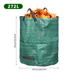 1-4x Gartenabfallsack 272 300 500 L doppelte Nähte Gartensack Laubsack Rasensack