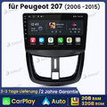 Für Peugeot 207 CC 2006-2015 9"Android 12 Autoradio GPS Navi CarPlay 2+32GB DAB+