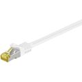 goobay Patchkabel RJ-45 SFTP, mit Cat 7 Rohkabel, Kabel, weiß