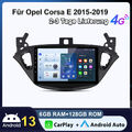 6+128G Android 13 Carplay Autoradio Für Opel Corsa E 2015-2019 GPS NAVI SWC DAB+