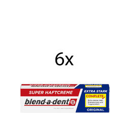 6x Blend-a-dent Complete Extra Stark Super-Haftcreme Original, 47g