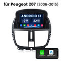 Für Peugeot 207 2006-2015 7" Android13 Autoradio GPS Navi WIFI Bluetooth CARPLAY