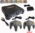 Nintendo 64 Konsole + 2 Controller + Auswahl Super Mario, Kart N64 Spiele