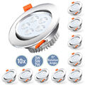 10X LED Einbaustrahler 3W/5W/7W Einbaulampen Küchen 3200K/6500K Einbauleuchte