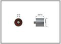 Umlenkrolle Zahnriemen CAFFARO 65-00 für VW 1J1 GOLF AUDI A3 TT 5K1 LEON 1K1 A1