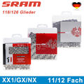 SRAM 11/12 Fach Kette 118/126 Glieder Solid/Hohlstift XX1/NX/GX Eagle MTB Kette