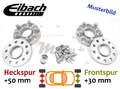 Eibach Spurplatten VA 30mm & HA 50mm für Renault Clio I 5/357 B/C57 :: 90 >> 98