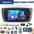 Für Seat Ibiza IV 6J 2009-2013 4+64G Android 13 Carplay Autoradio Navi RDS AM BT