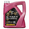 Mannol MN7812 4-Takt Motorbike 10W-40 4 L Motoröl