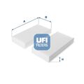 UFI Filter, Innenraumluft 53.108.00 für HONDA