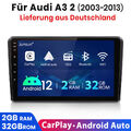 DAB+ Für Audi A3 S3 RS3 8P 8V Android 12 Carplay Autoradio GPS Navi RDS SWC USB