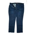 Brax Carola Damen Jeans Hose stretch straight Leg high Rise 44 XXL W34 L28 blau