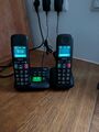 Seniorentelefon - Gigaset E290A Duo DECT Schnurlostelefon - Schwarz