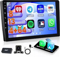 9" Android 13 DAB+ Apple CarPlay Autoradio 4+64G BT GPS Navi RDS DSP + Kamera