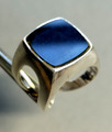 Ring Silber 835 Vintage Herrenring mit schwarzen Onyx Gr. 56 / 17,8 mm