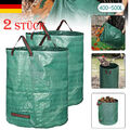 2X Gartensack Gartentasche Grün Behälter Laubsack 500L Gartenabfallsack Säcke