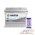 VARTA AUTOBATTERIE 12V 52Ah STARTERBATTERIE 520A INKL LIQUI MOLY BATTERIEPOLFETT