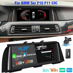 DAB KAM 10.3" Android 13 Autoradio 6+128G BT CarPlay 4G WIFI Für BMW F10 F11 CIC