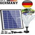 6.5W 200l/h Teichpumpe Solarpumpe Gartenteich Set Pumpenset Springbrunnen Garten