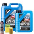 Motoröl 5W30 LIQUI MOLY Longtime High Tech 6L +MANN Ölfilter +Ölschlammspülung