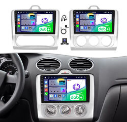 4G+64G Autoradio DAB+ Carplay Für Ford Focus MK2 MK II 2004-2011 Android 13 GPS