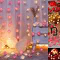 LED Lichterkette Blüten Rosen Blumen Beleuchtung Party Hochzeit Lichter Deko DE