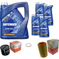 MAHLE Inspektionspaket 9 L MANNOL Defender 10W-40 für Alfa Romeo 156 2.5 V6 24V