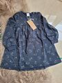 NEU Fred's World By Green Cotton Kleid Warm Mädchen Gr. 98 Sterne Navy