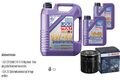 BOSCH Ölfilter 7L Liqui Moly Leichtlauf High Tech 5W-40 für Mercedes 190 E 1.8