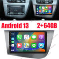 2+64GB Android 13 Carplay Autoradio GPS Wifi BT für Seat Leon MK2 1P1 2005-2012