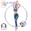 8 Teile Hula Hoop Reifen Fitness Erwachsene Gewicht Hulla Hoola Hup Huller hupp