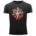 Neverless® Herren T-Shirt Vintage Shirt Printshirt Girls on Cars Retro Vintage