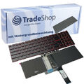 Original Notebook Tastatur Deutsch für MSI GP62 WS70 WS72 / mit Backlight Rot