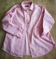 Marc O'Polo Damen Hemd Bluse Rosa Weiß, Gr. 40, langarm, Basic