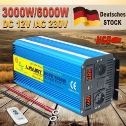 Spannungswandler Reiner Sinus 3000W 6000W 12V 230V Wechselrichter Inverter