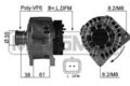 MESSMER Lichtmaschine Generator 125A 14V für Renault Megane III Grandtour 1.5