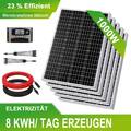 200W 400W 1000W Solarmodul Set Solarpanel 12V Solaranlage Inselanlage Wohnmobil