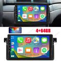 4+64G Für BMW 3er E46 1999-2005 9" Autoradio Android 13 Carplay GPS Navi WIFI BT