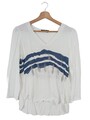 MARC AUREL Langarm-Bluse Damen Gr. DE 36 weiß-blau Casual-Look