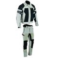 Herren Motorrad Adveture Textil Jacke und Hose Grau Motorrad Touring Kombi Neu 