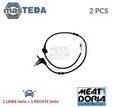 90297 ABS SENSOR DREHZAHLFÜHLER HINTEN MEAT & DORIA 2PCS NEU OE QUALITÄT