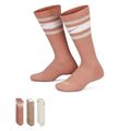 Jordan Everyday Plus Crew Socken 3 Paar UK 8 - 11 EUR 42 - 46 rosa braun weiß 