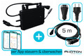 Hoymiles Wifi Mikrowechselrichter HMS-800W-2T für Balkonkraftwerk inkl. 5m Kabel