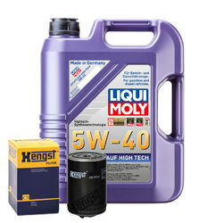 Motoröl 5W40 LIQUI MOLY Leichtlauf High Tech 5L+HENGST Ölfilter