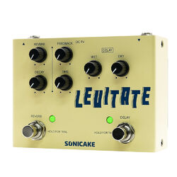 SONICAKE Levitate Digital Delay Reverb 2 in 1 Gitarre Effekte Pedal Effekte DE