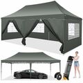 Pavillon 3x3/3,3x3,3m/3x6m Faltpavillon Gartenzelt Partyzelt Festzelt Anti-UV DE